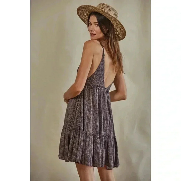 BY TOGETHER LAVENDER PATTERNED BOHO WOVEN MINI DRESS SIZE S - Picture 15 of 15